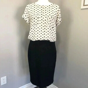 Lord & Taylor Black Pencil Skirt